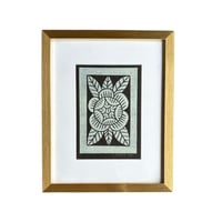 Image 2 of Framed Rose Block print 