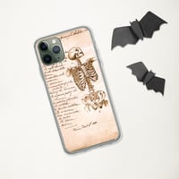 Image 5 of Antique Bookpage Detailed Illustration Human Skeleton Clear Case for iPhone®