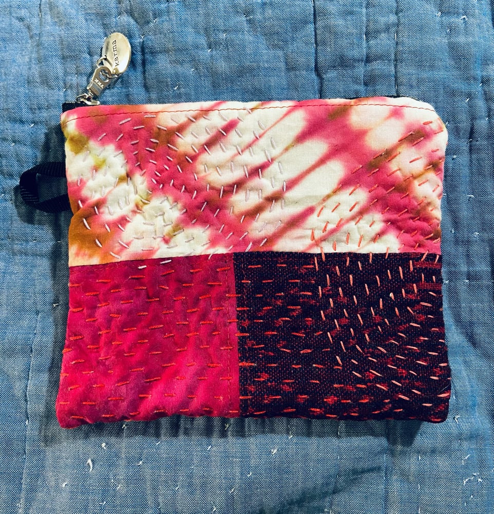 Image of Sashiko Zip Pouch 6