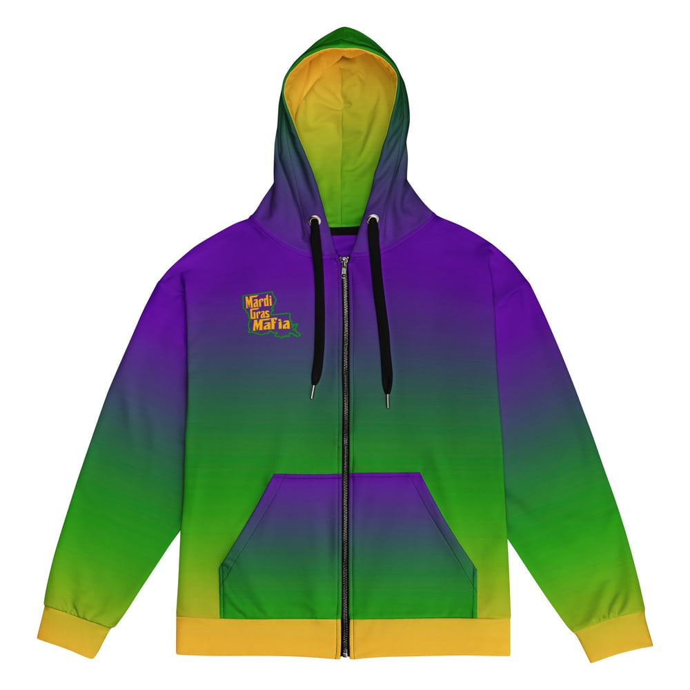Image of Mardi Gras Mafia “Parade Edition” Unisex zip hoodie