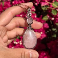 Image 3 of Double Rose Quartz Pendant 💗