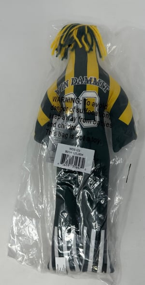 Image of Dammit Doll - Win The Pack- Green Yellow Doll - Free Shipping