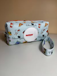 Image 1 of Wipes Pouch for Women with Zipper Pocket & Wristlet | Made to Order
