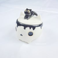 Image 3 of Glow In Dark Kitty Skull Mini Jewelry Box 