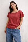 Ready Made Rust Red T Top with free post sizes 8 & 12