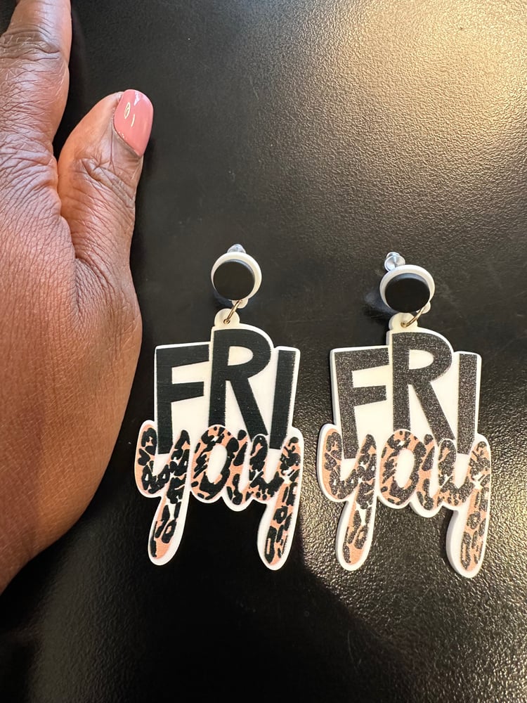 Image of FriYAY Leopard Statement Earrings