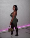 OLIVE SCOOPED BACKLESS BODYSUIT (M/L)