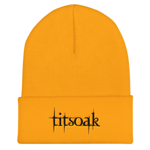 titsoak beanie black thread