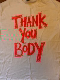 Image 2 of White Thank You Body with orange text (medium)
