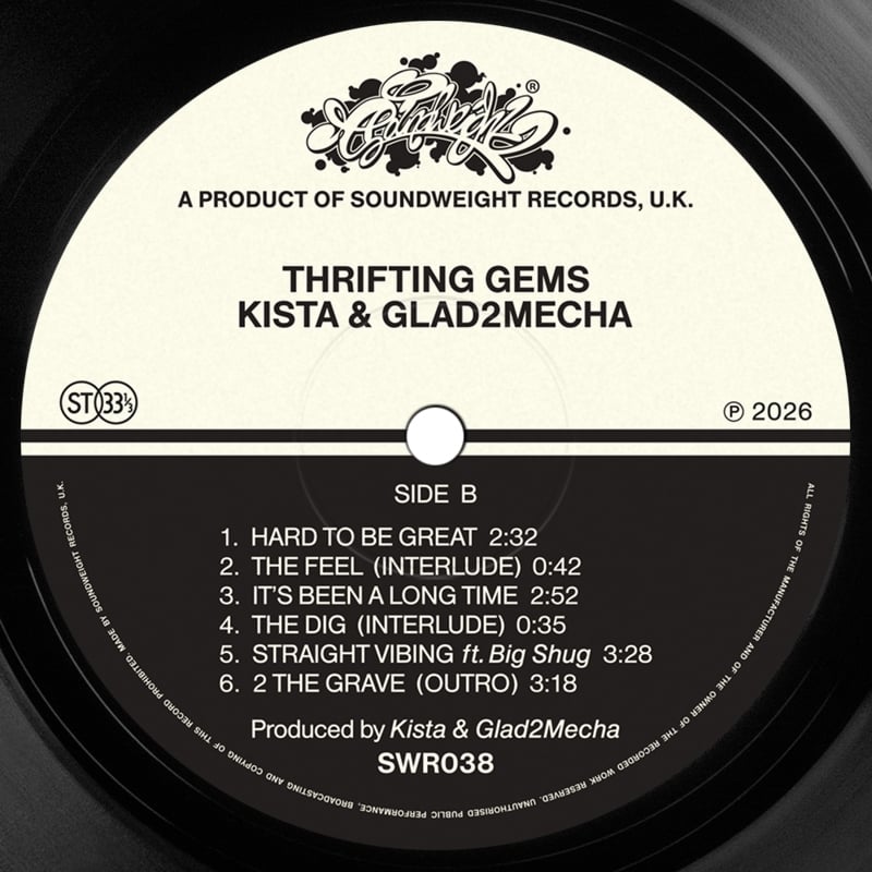 Image of Kista & Glad2Mecha - Thrifting Gems LP