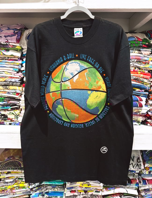 Grateful Dead 1996 Lithuania Basketball T-Shirt - Size XL+
