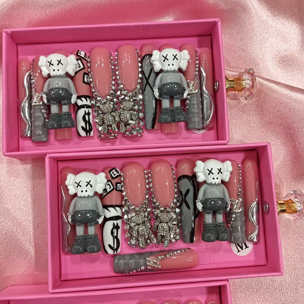 Image of pick from option 1-25 acrylic press on nail set
