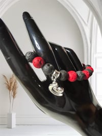 Image 2 of Red/Black Charm Bracelet 