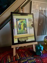 Image 2 of Mixed Media Abstract Collage work on Canvas