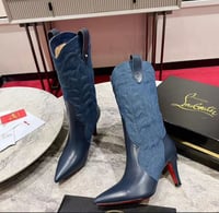 Image 1 of GIDDY RIBBON RED BOTTOM BOOTS