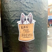 Image 2 of BAG FOR IDIOTS STICKER