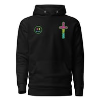 Image 2 of stained glass Hoodie collab with dax