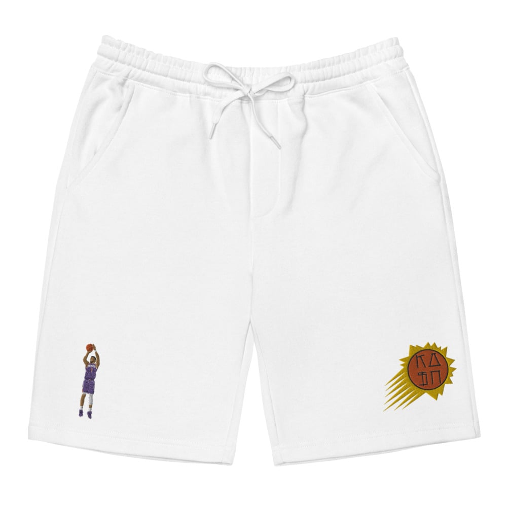 Image of KASHONLY BOOKR EMBROIDERY FLEECE SHORTS 