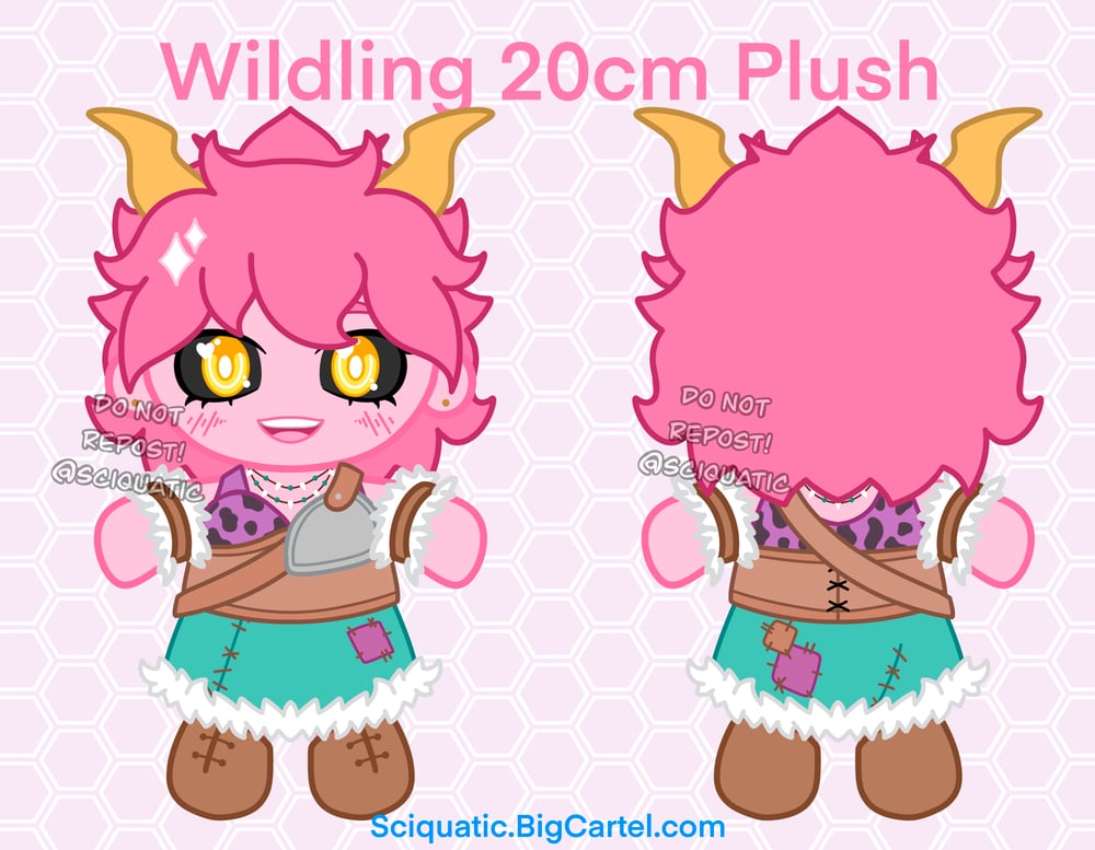 Image of PRE ORDER Pink Wildling FantasyAU Plush (Read Description)