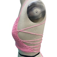 Image 4 of We Mesh Corset Back Top