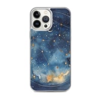 Image 18 of Celestial Constellation Night Sky Stars and Clouds Painting Clear Case for iPhone®