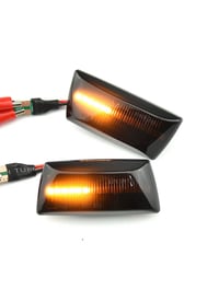 Image 4 of CARBON FIBRE STYLE LED DYNAMIC SIDE INDICATOR REPEATER OPEL VAUXHALL/ASTRA H CORSA D E OPC VXR FRAME