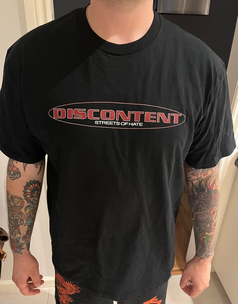 Image of Discontent Red Logo Tee