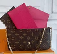 Brown mono envelope crossbody