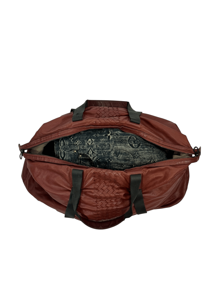 Image of Bottega Veneta Intrecciato Boston Bag