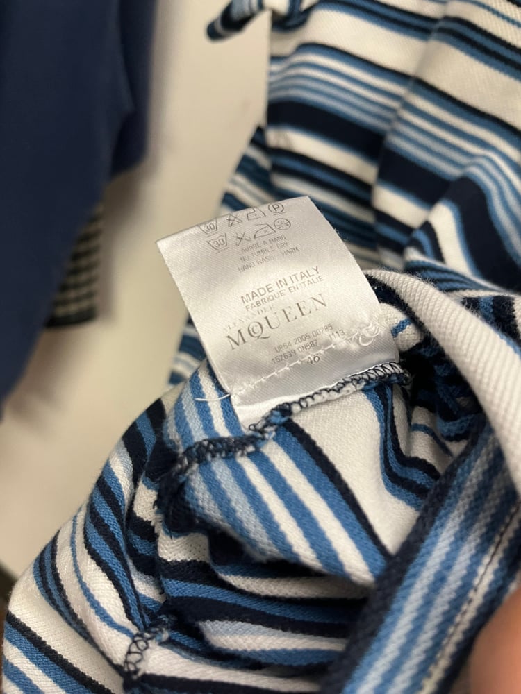 Image of SS2005 Alexander Mcqueen Striped Polo