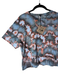 Image 6 of L Crop Tee in Ember Ice Dye #3