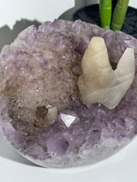 Image 10 of XXL SELF STANDING SUGAR AMETHYST X CALCITE -URUGUAY-