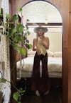 70s sienna slinky velvet trousers 