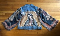 Image 2 of Upcycled “Our Lady of Guadalupe” Levi’s tapestry jacket