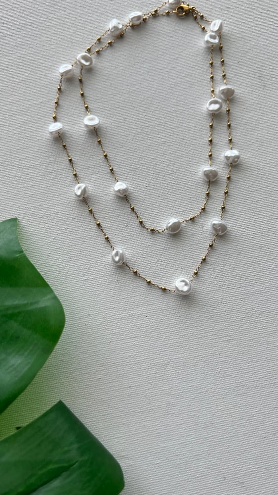 Image of ASHORE • Multiway Pearl Drop Necklace