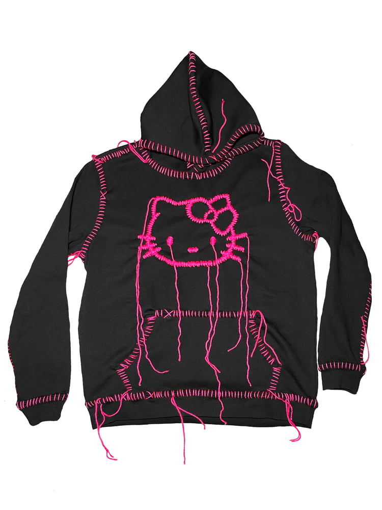 Image of THE END IS NEAR KITTY DRIP HOODIE 