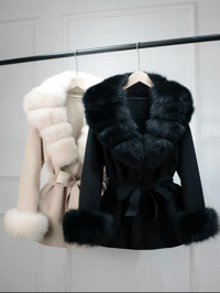 Image 1 of Tiffany Coat With Fur Cuffs