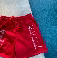 Rare & Common Red & White Shorts
