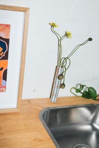 Image 2 of TALL STRIPEY VASE