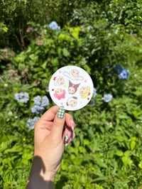 sanrio sonny sticker white 