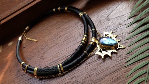 Image of Surya labradorite necklace