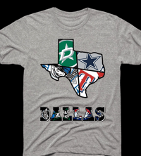 Image 3 of Bold Dallas Texas Teams Shirt