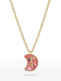 I AM The Altar Moon  Pink Santa Muerte Necklace