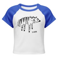 Image 23 of Women’s micro rib raglan baby zebra 