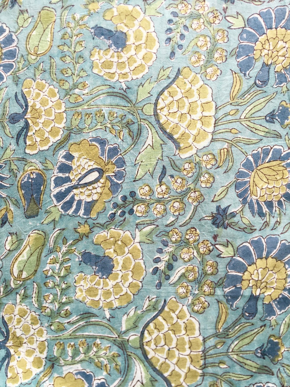 Image of Namasté fabric nénuphar bleu 