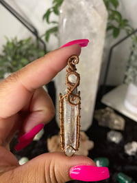Image 1 of Lemurian Wire Wrapped Pendant 