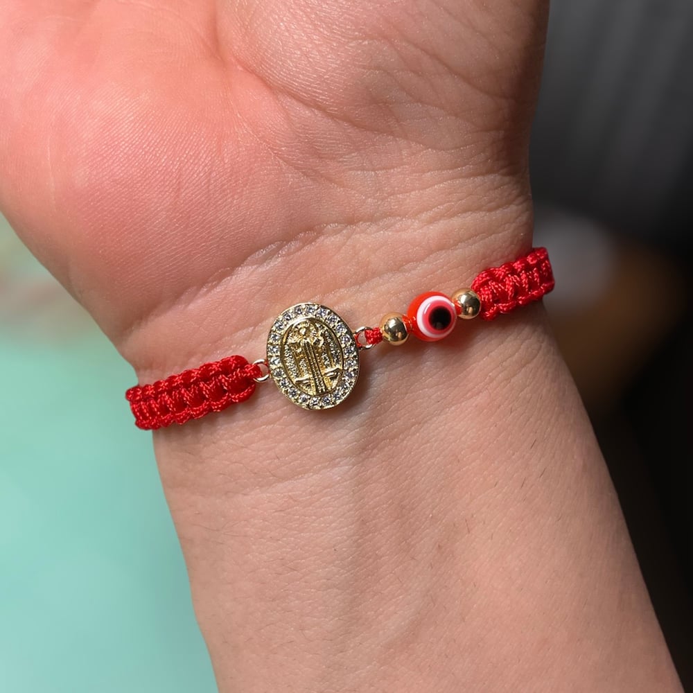 San Benito w/Evil Eye bracelet