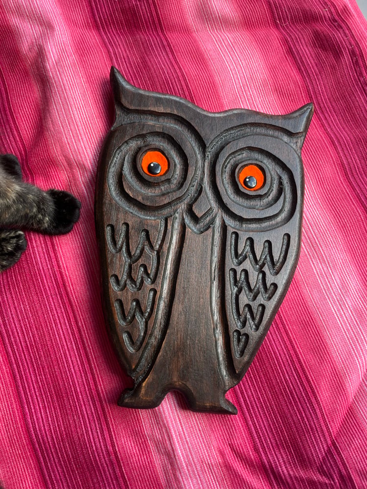 Image of WOOD CUT OWL 1