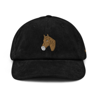 Image 3 of Famous horse - Corduroy hat 