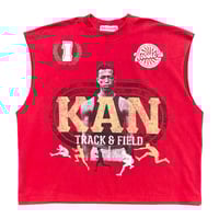 Image 1 of Finish Line Muscle Tee (Red)